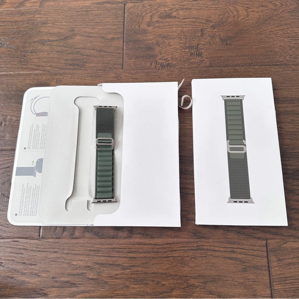 Apple Watch Band - Alpine Loop - 49mm - Dark Green - S